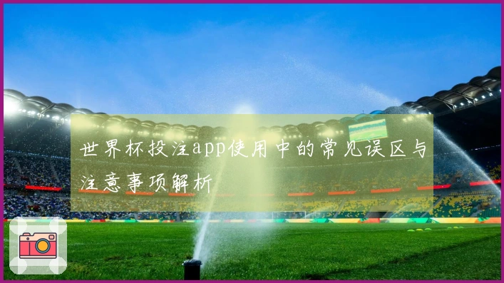 世界杯投注app使用中的常见误区与注意事项解析